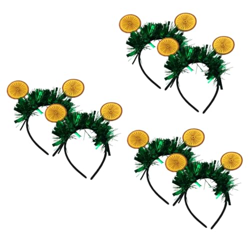 Housoutil 6 Stk Obst-Stirnband orangefarbenes Dekor Hawaii-Kleider für Mädchen Haargummis Haarband Hawaii-Stirnband Cosplay-Haarreifen Sommer Kopfbedeckung leiner Haarschmuck Pool-Party von Housoutil