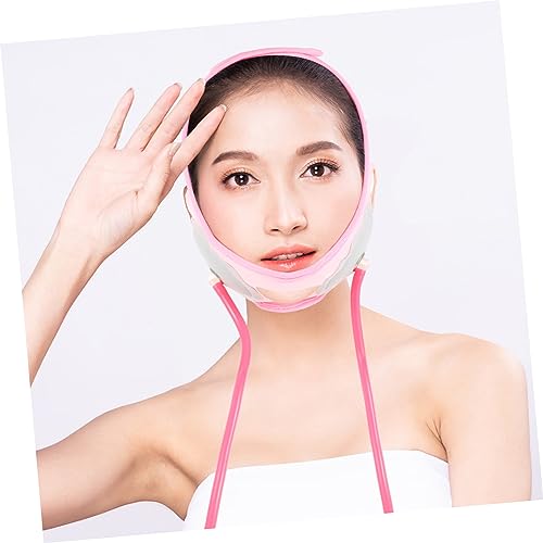 Housoutil 6 Stk Aufblasbarer Gesichtsgurt V Facelift-gürtel Hüftgurt V-förmiges Gesichtsband Face-lifting-bandage V-linie Anhebendes Kinn Mädchen-facelifting-tool Gesichtsmaske Bilden Stoff von Housoutil