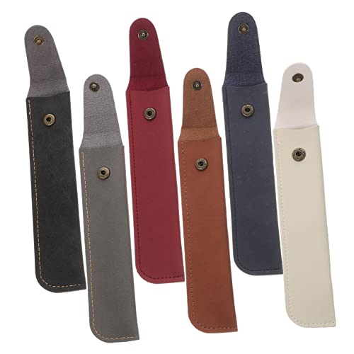 Housoutil 6 Stück Brunnenstiftbeutel Schutz Einzelner Füllfederhalter Brunnenstifthalter Fall Ärmel Ästhetisch Inhaber Füller Stifthaltertasche Stiftfälle Pu von Housoutil