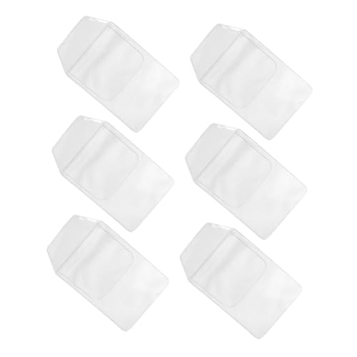 Housoutil 6 Stück Klarsicht-hemdtaschenschutz Durchsichtiger Taschenschutz Taschenhalter Stifttasche Taschenschutz Krankenschwester Taschenprotektoren Hemdtaschen-Protektoren PVC Transparent von Housoutil