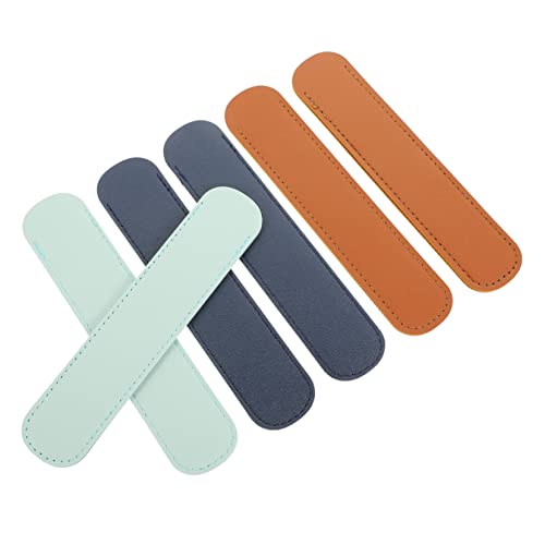 Housoutil 6 Stück Mäppchen büroartikel büromaterial Stift-Etui nadeletui stifttasche groß Brunnen Einzel Etui für einen Stift Stifthaltertasche Stift Schutzhülle Hülle für Stiftbeutel Pu von Housoutil