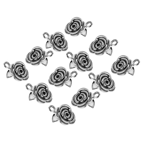 Housoutil 6 Stück Vintage Rosendekor Strickjacken-clips Blumige Cardigan-broschen für Pullover Schals und Blusen Retro Strickwaren-sicherer Verschluss für Damen und Mädchen von Housoutil