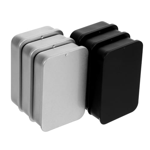 Housoutil 6 Stück Visitenkartenetui Aus -Pick-Spender Reise Metallgeldbörsen Für Herren Kartenorganizer Aus Aluminium Zahnstocherhalter Für Geldbeutel Eisen von Housoutil