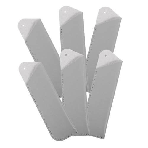 Housoutil 6 Stück altes Federmäppchen Kugelschreiber etui stausack stausäcke Stift etuie Leder stifteetui Stifttasche Stiftspeicherbeutel Stift Schutztasche Stiftbeutel Stifthülle Pu Grey von Housoutil