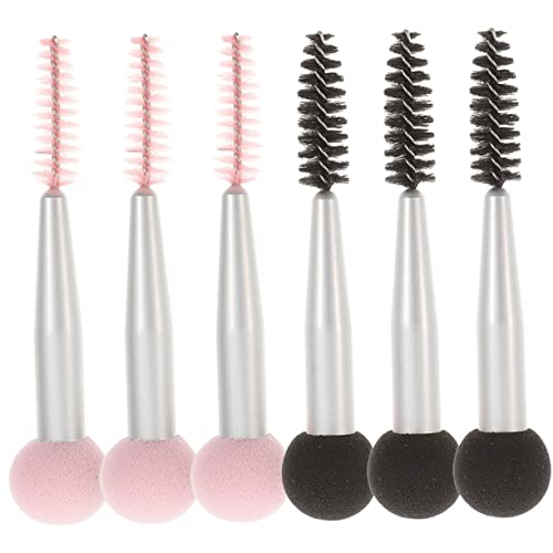 Housoutil 6St Make-up-Pinsel aus Schwamm Pilzkopfschwamm Mascara Wimpernbürste Schwämme machen Schönheitsschwamm Wimpernbürsten Make-up-Zubehör flüssig Puderquaste Concealer Pinsel reisen von Housoutil