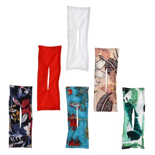 Housoutil 6 Stücke Muster Stretch Stirnband Haar Stirnband Elastische Dekorative Kopfbedeckung für Yoga Laufsport von Housoutil