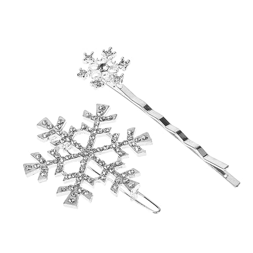 Housoutil 6st Braut Haarspange Schneeflocken-haarnadeln Haarspangen Haarspangen Strass-schneeflocke-haarspange Französische Haarspangen Strass-kopfschmuck Haarklammer Kristall Kamm Mädchen von Housoutil