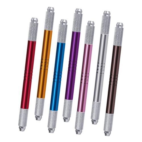 Housoutil 7 Stück Teiliges Microblading Manual Tattoos Doppelköpfiger Augenbrauenstift für Präzises Zeichnen und Dauerhafte Anwendung Professionelle Schönheitspflege und Heimgebrauch von Housoutil