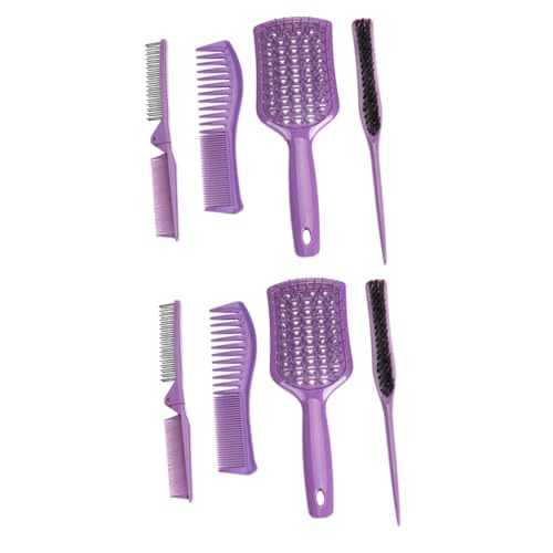 Housoutil 8 Stk Vierteiliges Frisierkamm-Set Haarschneidekamm Haarstylingkamm mit Öl Haarbürste Kämme für Männer Friseurzubehör Friseur-Haarkamm Haushalt einstellen Bartkamm vierteiliges Set von Housoutil