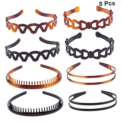 8St haarband hair-band präsente einschenker rutschhemmer die hüte hut schenken the gift haircharm Bilden haarschmuck kopfschmuck wellig Stirnband Kopfbedeckung Männer und Frauen von Housoutil