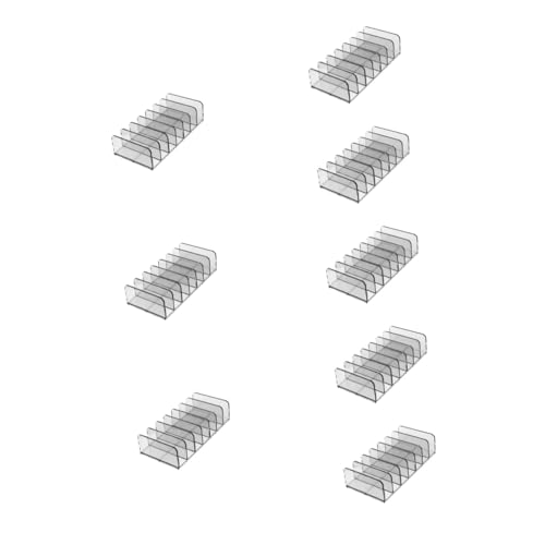 Housoutil 8St kosmetische Aufbewahrungsbox kreatives Gestell Klarer Präsentationsständer Regal lidschatten Kosmetikhalter Organizer-Rack für Kosmetikfächer Schreibtisch von Housoutil