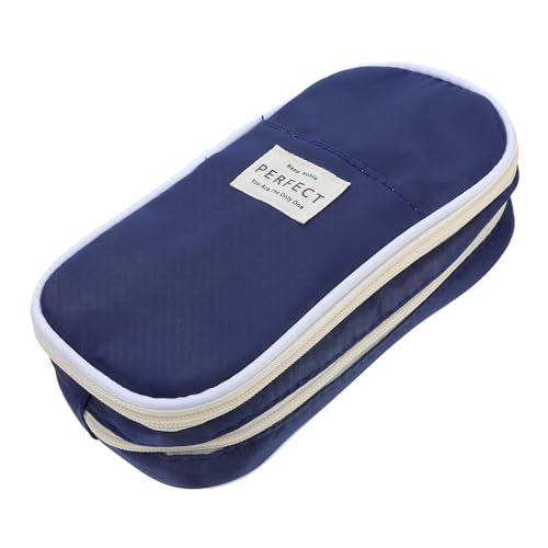 Housoutil Aufbewahrungsbox Für Schreibwaren Federmäppchen Mit Reißverschluss Schulbedarfstasche Ästhetische Federtasche Schreibtisch Bleistift Organizer Schulbedarfstasche Buntstift von Housoutil