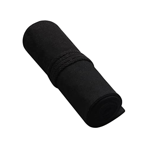 Housoutil Bleistifthalter Federmäppchen Mit Großem Fassungsvermögen Taschenorganisator Reise-Bleistift-Organizer-Tasche Rollstifthalter Leinwandhalter Organisatoren Lagerung Black von Housoutil