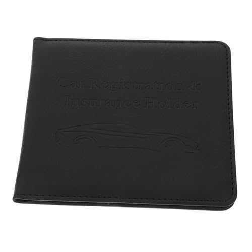 Housoutil Dokumentenhülle Auto Inhaber Fahren Zertifikatsordner Karte Fall Anmeldung Ticket Schützend Abzeichen Halter Versicherung Lizenz Kredit Black Leder von Housoutil
