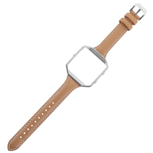 Housoutil Echtes Leder Uhrenarmband Schauen Sie klug reloj inteligente Bands Männer Edelstahluhr Riemen uhrenarmbänder intelligentes Armband Uhrenarmband Anschauen Lünette Ring Gurt Fräulein von Housoutil