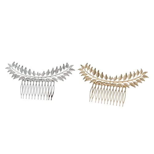 Housoutil Einzigartige Mädchen Haarspange Metalllegierung Blätter Form Mode Haarkamm 2er Set Housoutil Einzigartige Mädchen Haarspange Metalllegierung Blätter Form Mode Haarkamm 2er Set von Housoutil