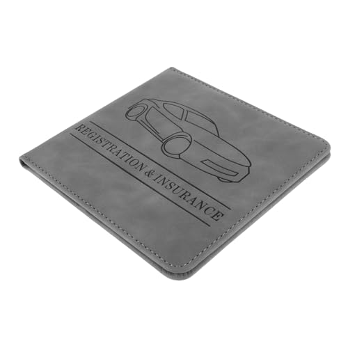 Housoutil Führerscheinschutz Innere Ausweis Für Kartenhalter Autokarten-geldbörse Anmeldung Schlüssel Autozulassung Und Versicherungsnehmer Fall Lizenzinhaber Treiber Pu Grau von Housoutil