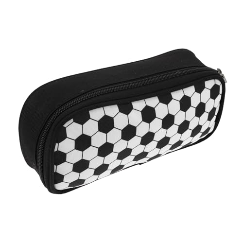 Housoutil Fußball Federmäppchen Einlagig mit Reißverschluss Großer Kapazität Sportliches Design Praktische Stifttasche für Jungen und Teens für Schule Büro und Reisen von Housoutil