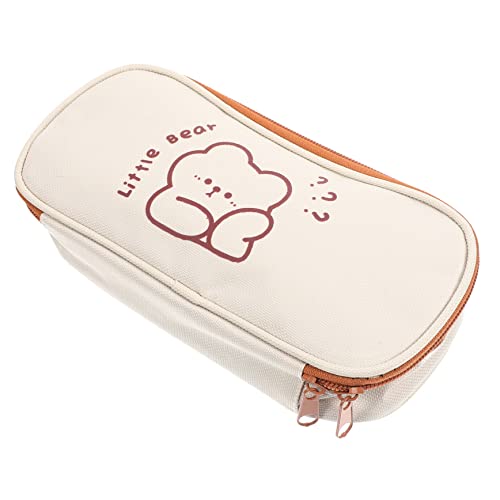 Housoutil Federmäppchen Mit Reißverschluss Aus Segeltuch Stiftetasche Wiederverwendbar Für Stifte Lineale Notizen Schreibwaren Und Organisation von Housoutil