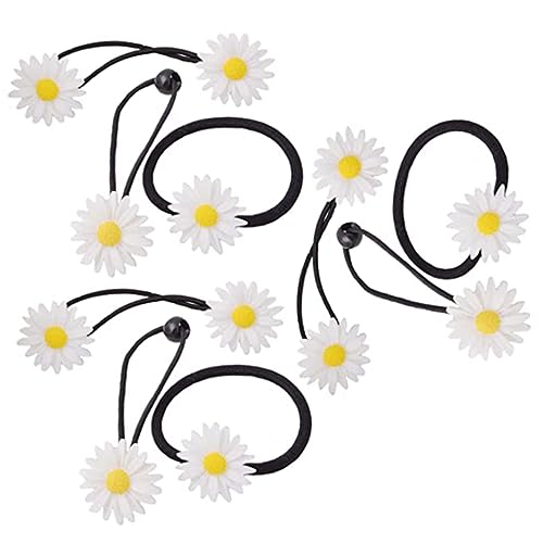Housoutil 9 Stück Gänseblümchen-haarschmuck Elastische Haargummis Für Das Haar Modisches Stirnband Für Frauen Und Mädchen Haarseil Pferdeschwanzhalter Zufälliger Stil von Housoutil