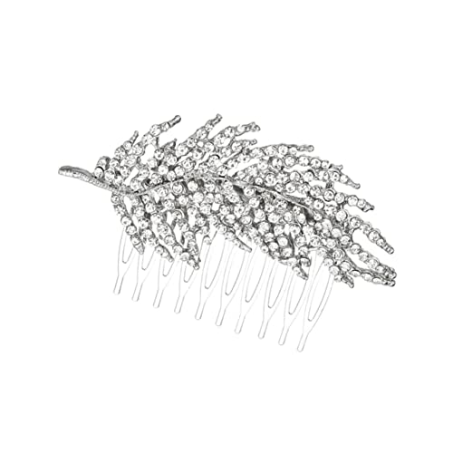 Housoutil Haarschmuck Aus Strass Strass-kopfschmuck Haarnadeln Aus Strass Kopfbedeckung Mit Blumenstrass Kopfschmuck Aus Kristall Haarschmuck Aus Perlen Tiara Zweig Hochzeit Braut von Housoutil