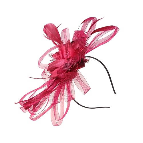 Housoutil damen stirnbänder Mädchen Schleier Blumenschleier haarschmuck Tiara Dame Haarreif Haarreifen für Mädchen die Blumen Stirnband Haarnadel Kopfbedeckung Fräulein von Housoutil