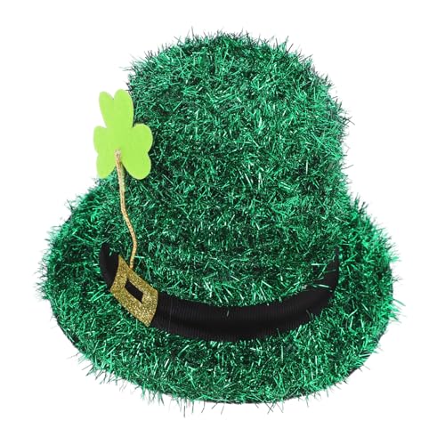 Housoutil Hut Haarnadel Kopfbedeckung Zylinder-Haarspange Glitzer-Haarspangen Tiara Kappen st. Patricks Day Hut Minihüte für Damen bilden Haarschmuck Zubehör Yingschi von Housoutil