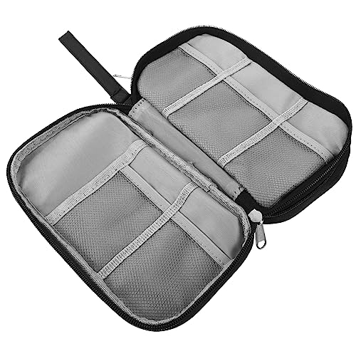 Housoutil Reisekabel-Organizer Elektronik-Organizer Für Flugzeugreisen Kleine Reisetasche Zum Verstauen Von Ladegeräten Und Kabeln Mit Weichem Futter Und Gummizug von Housoutil