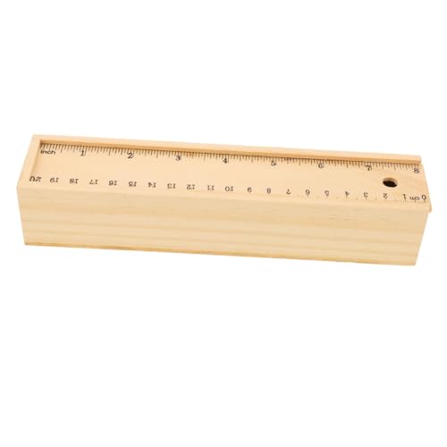 Housoutil Holzetui Zur Stiftaufbewahrung Federmäppchen Aus Holz Für Junge Mädchen Schreibwarenbox Mit Großem Fassungsvermögen Robustes Und Langlebiges Material Für Alltagsgegenstände von Housoutil