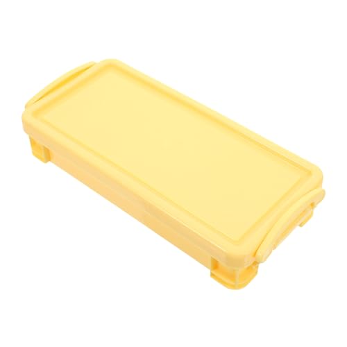 Housoutil Bleistiftbox Aus Kunststoff Mit Deckel Stapelbare Stiftebox Fürs Büro Leere Bleistiftbehälter Großes Aufbewahrungs-etui Organischer Bleistift Organizer Für Schreibtisch von Housoutil