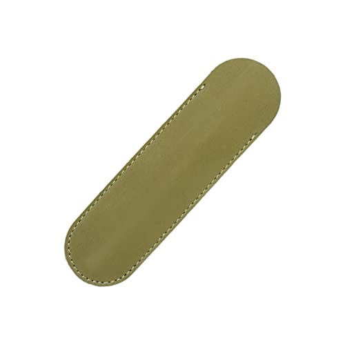 Housoutil Kreative Stifttasche Aus Leder Olivgrün Großes Etui Für Kugelschreiber Füllfederhalter Und Schreibgeräte Für Uni von Housoutil