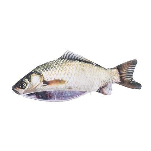 Housoutil Kreatives Federmäppchen Fischform Polyester Stifttasche Schreibwaren Organizer Langlebig Vielseitig für Schule Büro von Housoutil