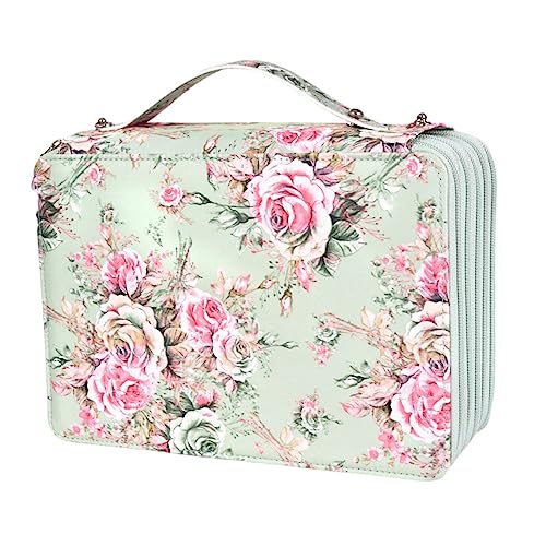 Housoutil Kunstspeicherbeutel Schulstiftbeutel Schreibwaren-Organizer Schreibwarenbeutelstifte Schülern Aufbewahrungstasche Stifte Beutel Bleistiftbeutel zur Aufbewahrung Pu Hellgrün von Housoutil