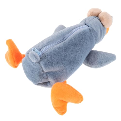 Housoutil Kuscheliges Federmäppchen in Vogel Form Weiches Plüsch Etui Vielseitiger Stifte Organizer für Tragbares Schreibwaren Etui für Mädchen und Jungen von Housoutil