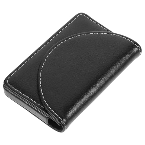 Housoutil Visitenkartenhalter Leder Kartenetui Für Aufbewahrung Visitenkartenhülle Kartenbuchhalter Visitenkartenbox Praktisch Und Tragbar Für Reisen Und Bürogebrauch von Housoutil