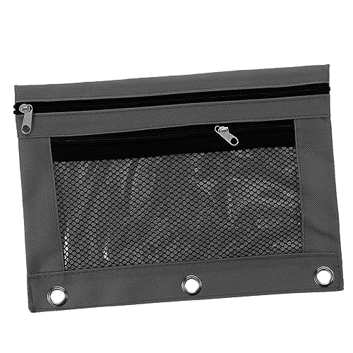 Housoutil Binder Tasche Für Ordner Mit Reißverschluss Stoffsache Für Akten Kartenhalter Aus Durchsichtige Tasche Für Büro Bleistiftbeutel Mit Fächern von Housoutil