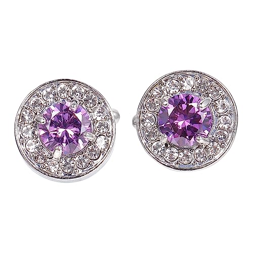 Housoutil Modischer Manschettenknopf Legierung mit Strass für Herren Krawattenklammer für Hemden und Anzüge für Festliche Anlässe und Business Outfits von Housoutil