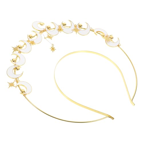 Housoutil Mond Stirnband Damen Heiligenscheinkrone Aus Metall Für Hochzeiten Partys Und Festlichkeiten Stilvolles Haarschmuck Für Frauen Mit Aufwendigen Details Und Vielseitigem Design von Housoutil