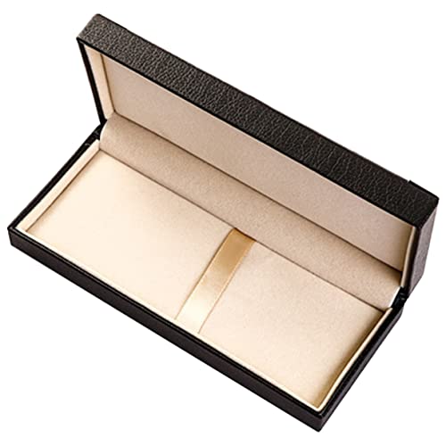 Housoutil Elegante Schwarze Stiftbox Aus Leder Organizer Für Füllfederhalter Kugelschreiber Und Bleistifte Büro Und Jubiläen Langlebig Und Praktisches Verpackungsdesig von Housoutil