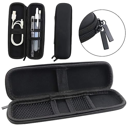 Housoutil Multifunktionale Stiftebox und PU Praktischer Organizer für Büro Schule und Zuhause Schwarz für Stifte Bleistifte und Mehr mit Reißverschluss für Sicheren Halt von Housoutil