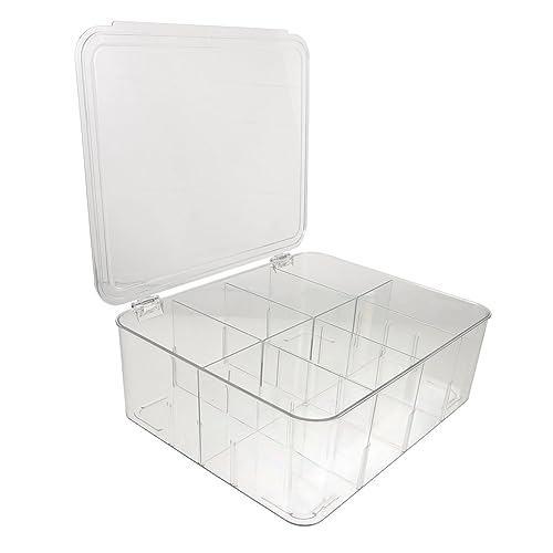 Housoutil Make-up-aufbewahrungshalter Durchsichtiger Organizer Für Schlafzimmer Desktop-kosmetik-organizer Organisatoren Der Hautpflege Desktop-organizer Plastik Muschelschale Bilden Teilung von Housoutil