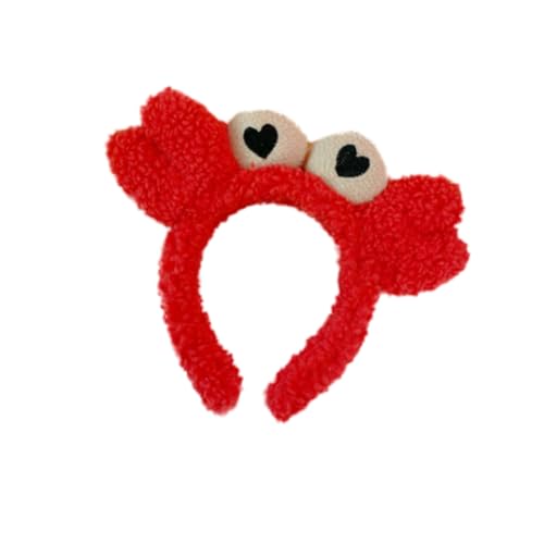 Housoutil Ostern Party Tier Kopfschmuck Tier Cosplay Kopfbedeckung Plüsch Tierhaar Reifen Cosplay Tierhaar Reifen Tierhaarband bilden Stirnband Haarschmuck Mädchen rot von Housoutil