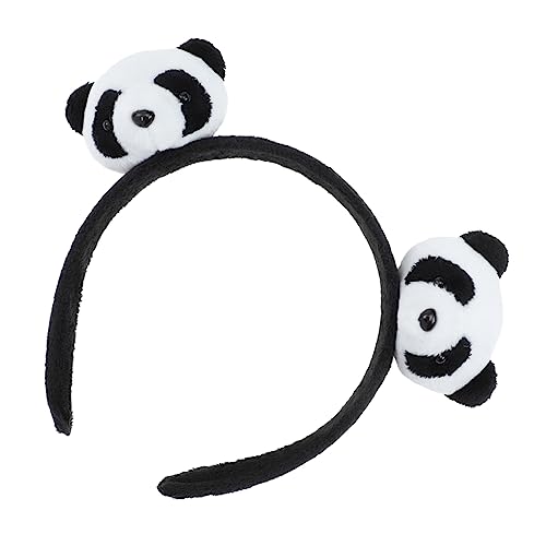 Housoutil Panda-haarnadel Panda-stirnband Für Kinder Cartoon-panda-stirnband Panda-stirnband Für Frauen Cartoon-panda-haarbänder Für Mädchen Kuscheltier Elastizität Südkorea Fräulein Flanell von Housoutil