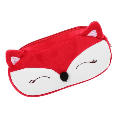 Housoutil Plüsch Federmäppchen Karikatur Groß Student Lustig Beutel Rosa Schreibwaren Tasche Ausgestopft Ästhetisch Gesteppt Mädchen Bleistift Federmäppchen Süß Pencil Case Metall von Housoutil