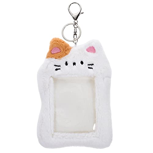 Housoutil Plüsch-kartenhalter Ausweishalter Wiederverwendbarer Kartenhalter-schlüsselanhänger Kartenschutz Für Arbeits Und Andere Karten von Housoutil