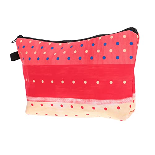 Housoutil Polka Dot Kosmetik Tasche Schminktaschen für die Handtasche Reise-Make-up-Etui Seesäcke für unterwegs Schminktasche für die Handtasche Kosmetik-Organizer-Etui Reise-Make-up-Tasche von Housoutil