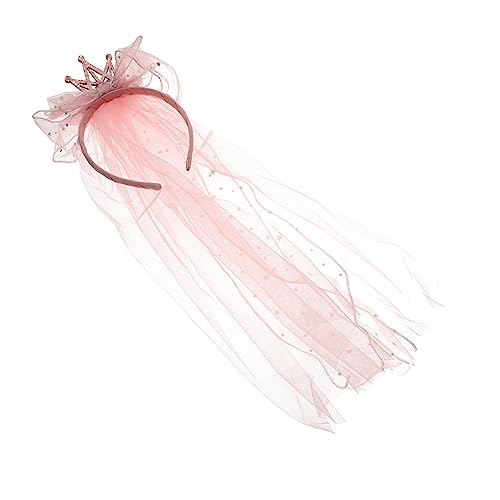 Housoutil Haarschmuck Für Kinder Prinzessin Mesh-Stirnband haarschmuck Fee Schleier Pailletten Kopfbedeckung Baby Stoff Stirnband von Housoutil