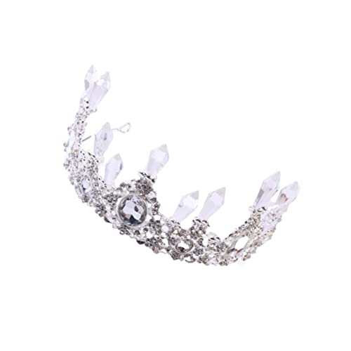 Housoutil Elegante Hochzeit Braut Kopfschmuck Form Krone Zarte Kopfbedeckung Geburtstagstorte Damen Haar-accessoires von Housoutil