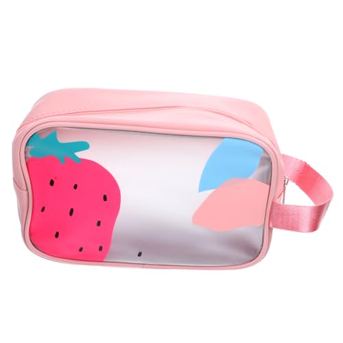 Housoutil Schwimmtasche Kosmetiktasche Schwimm-trockentasche Kulturbeutel Kosmetikkoffer Reisen Kosmetische Reisetasche Make-up-Aufbewahrungstasche Nailart-etui Wasserdicht Container Pu Kind von Housoutil