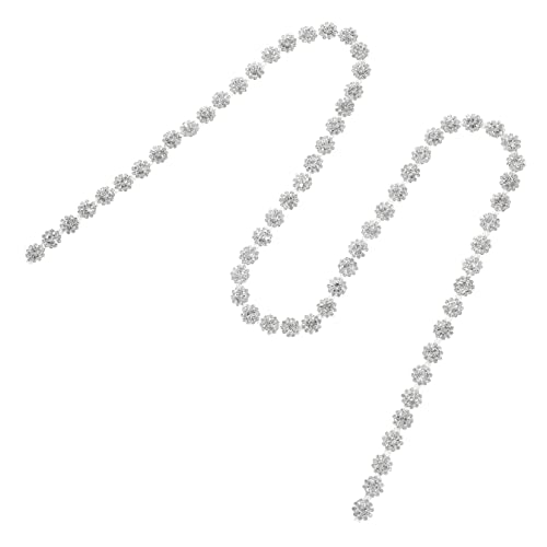 Housoutil Rhinestone Kettengürtel Dekorative Strasskette Hochwertigem Alloy und Flexibel und Langlebig für Diy Bekleidung Hochzeiten und Partys von Housoutil